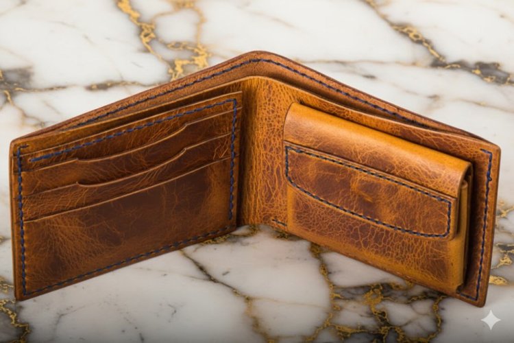 Pánská ručně šitá kožená peněženka CLASSIC