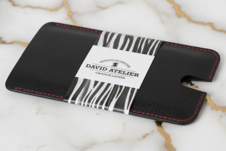 jednoduché kožené pouzdro na mobil