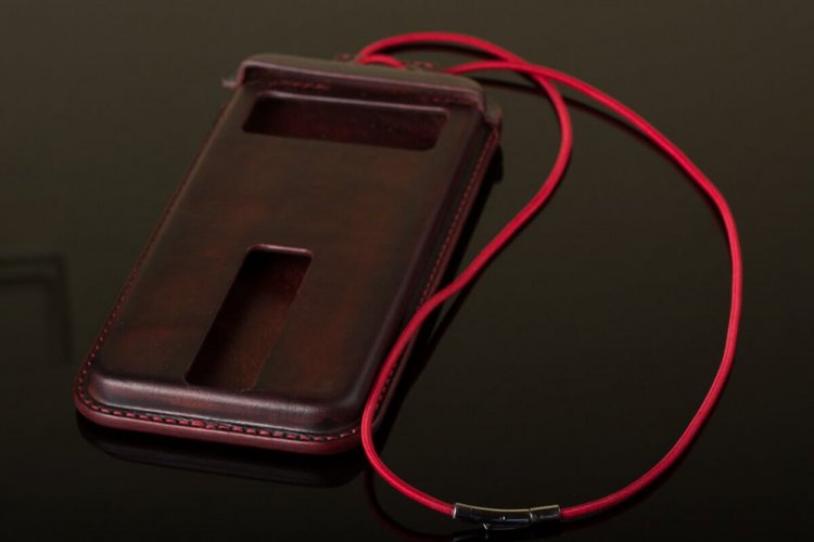 Formovaný ručně šitý kožený obal na mobilní telefon-REDMI 10C