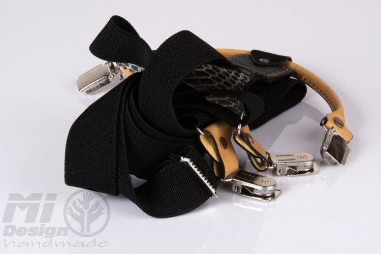 oboustranné pánské šle s hadí kůží