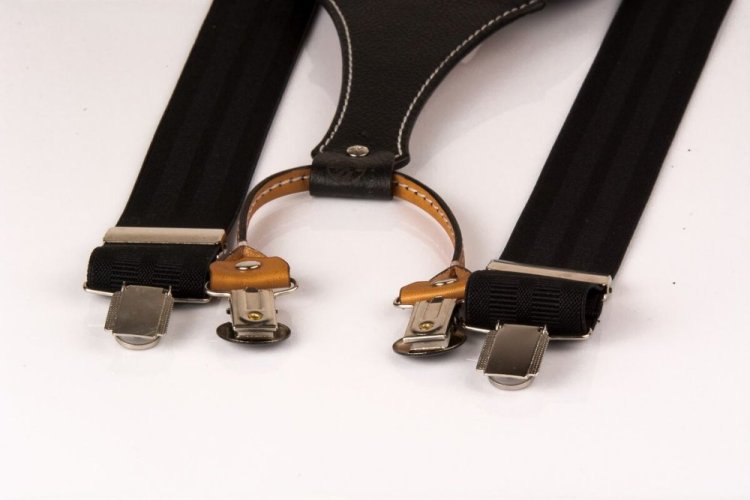 oboustranné šle černé