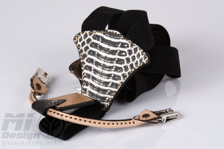 oboustranné pánské šle hadí kůže