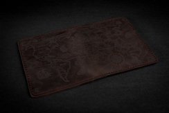 Kožená passportka/cestovní peněženka - ručně šitá