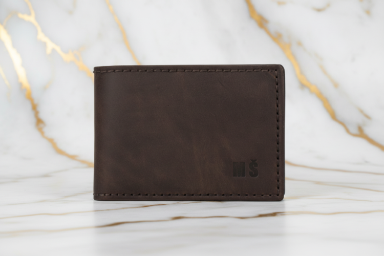 Pánská ručně šitá kožená peněženka CLASSIC