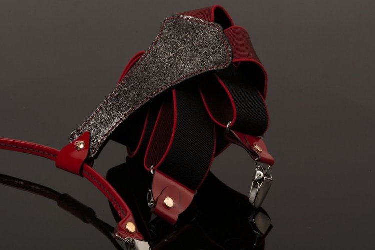 oboustranné pánské šle černé