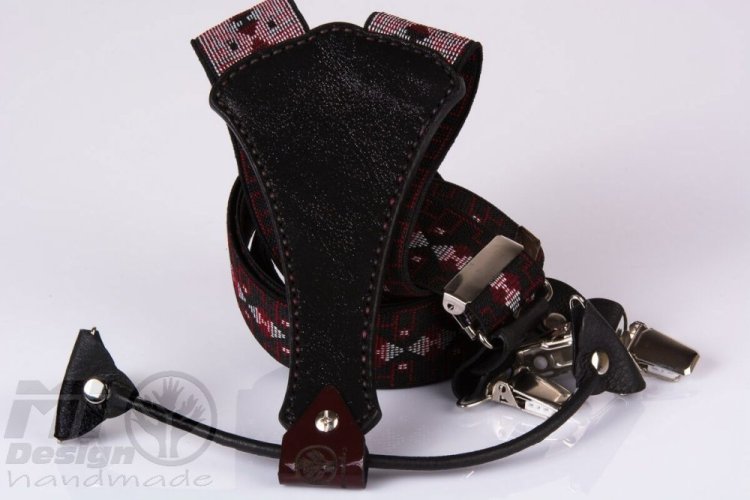 oboustranné pánské šle černé