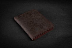 Kožená passportka/cestovní peněženka - ručně šitá