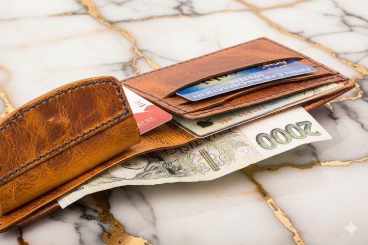 Pánská ručně šitá kožená peněženka CLASSIC