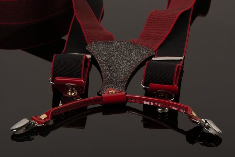 oboustranné pánské šle černé