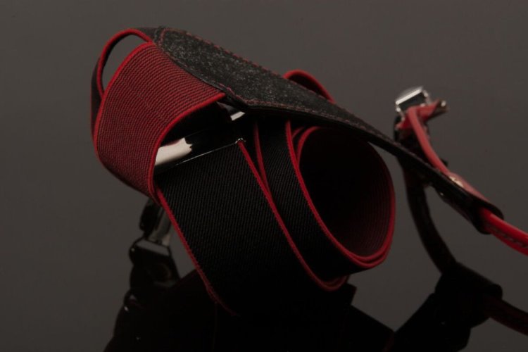 oboustranné pánské šle černé